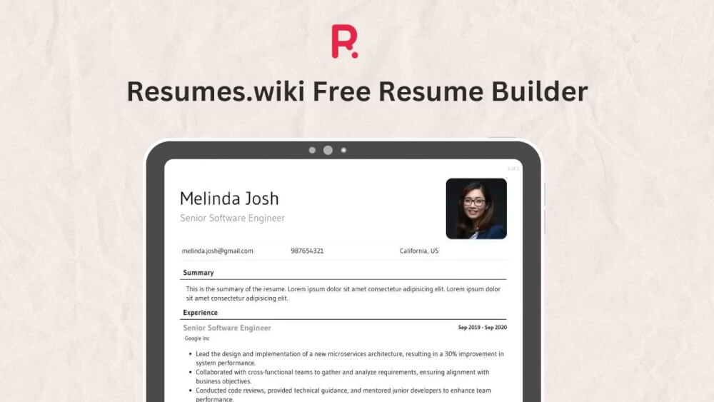 free resume builder